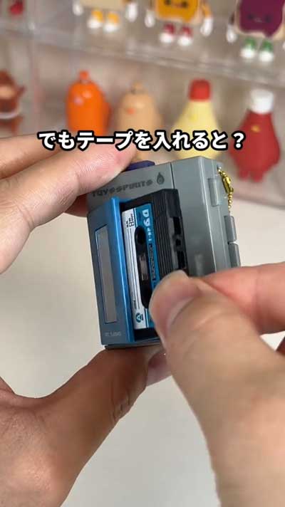 トイズスピリッツ カプセルトイ カセット 録音再生 レトロ mini ポータブルプレイヤー マスコット