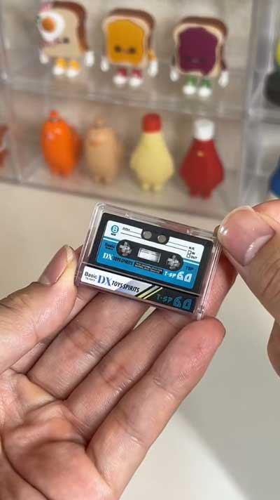 トイズスピリッツ カプセルトイ カセット 録音再生 レトロ mini ポータブルプレイヤー マスコット