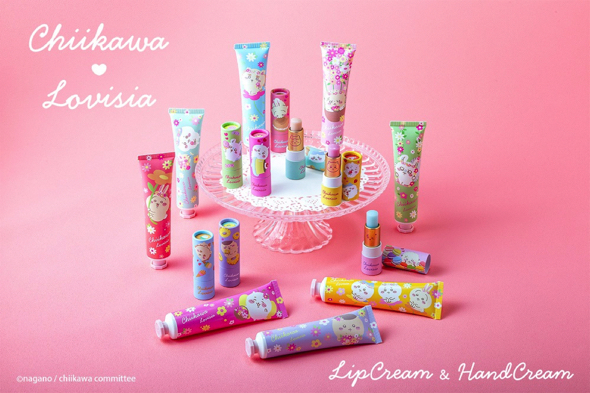 Lovisiaからちいかわの新作リップクリームとハンドクリームが登場