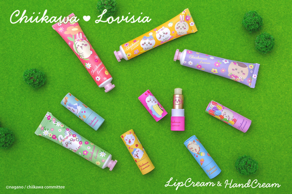 Lovisiaからちいかわの新作リップクリームとハンドクリームが登場