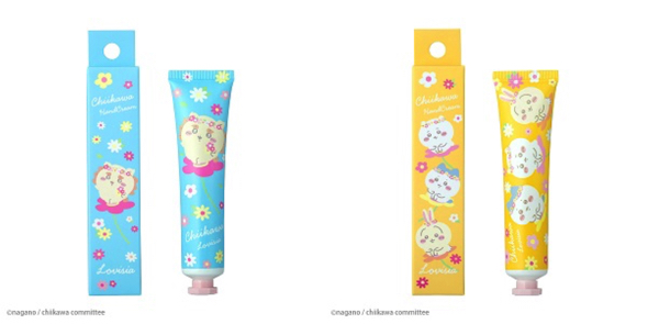 Lovisiaからちいかわの新作リップクリームとハンドクリームが登場