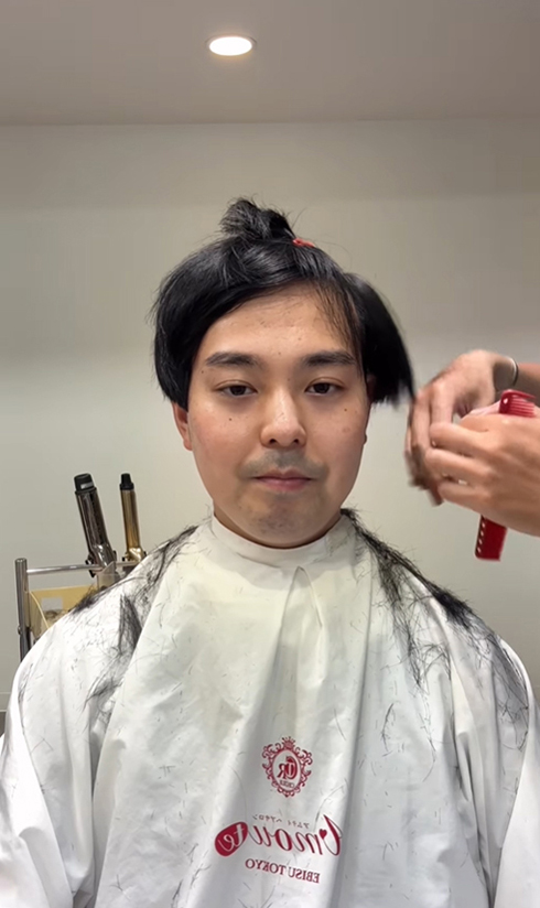 横井拓徹 美容師 イメチェン