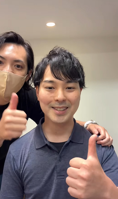 横井拓徹 美容師 イメチェン