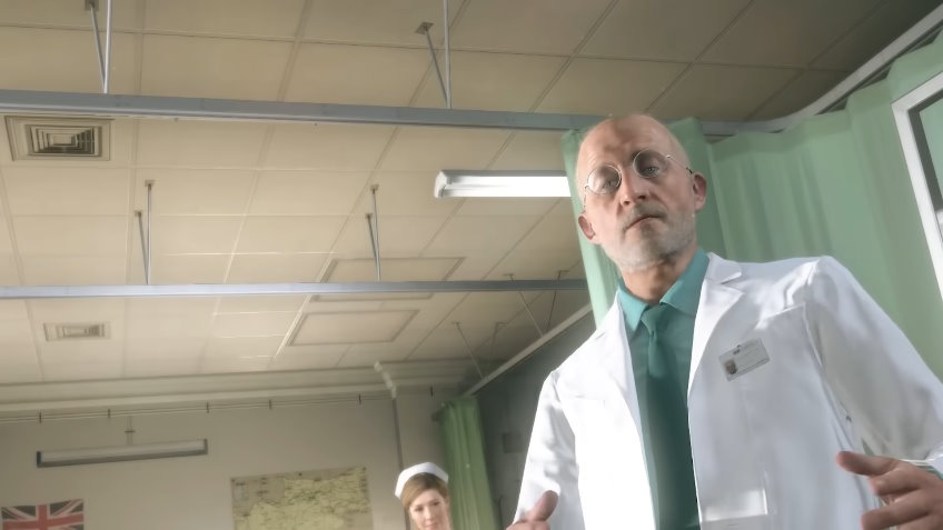 カップヌードル「いいですか、落ち着いて聞いてください」　新CMでMGSの“ネットミーム医師”登場、大塚芳忠さんの新ボイス付き