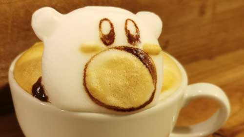 カービィ 3D ラテアート 立体 ラテアーティスト 加藤瑠菜