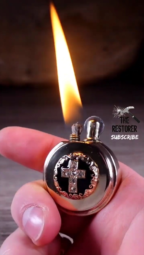 アンティーク　ライター　レストア　復元　ビフォーアフター
