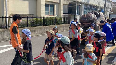京都水族館 9月9日 オオサンショウウオの日 2023 山車 オオサン小太郎