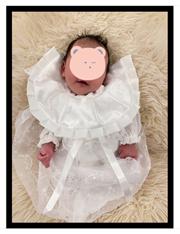 真っ白なドレスがかわいい