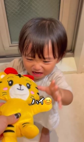 新品のはなちゃんのぬいぐるみを渡したら……