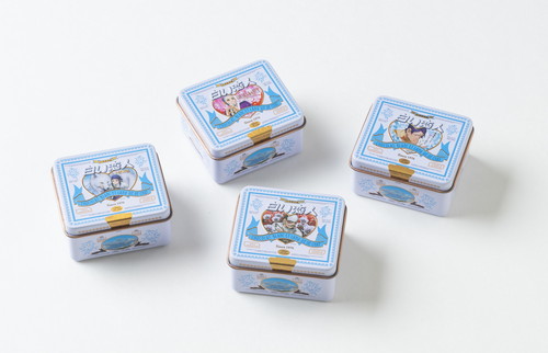 「白い恋人オリジナルマグネット缶『ゴールデンカムイ』コラボ缶シリーズデザイン」