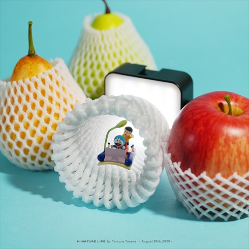 ドラえもん　タイムマシン　見立て　ミニチュア　ダジャレ