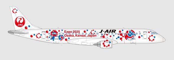 JAL ミャクミャク JET 2025年日本国際博覧会 開催記念 J-AIR 特別塗装機
