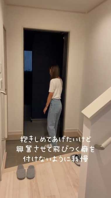 1カ月ぶりに預託訓練から帰ってきたハスキー