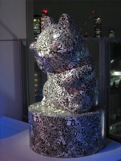 三井不動産ら 無断改変か 吉田朗さん 渋谷猫張り子