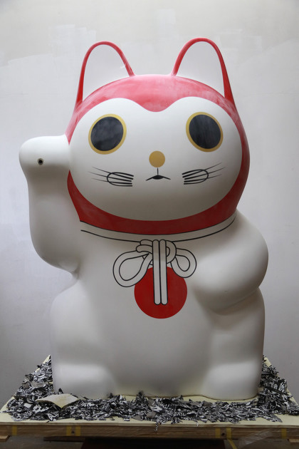 三井不動産ら 無断改変か 吉田朗さん 渋谷猫張り子