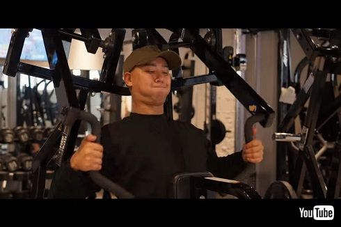 トレーニングを行うダルビッシュ賢太