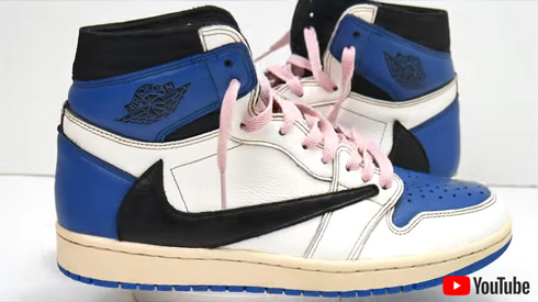 洗ったスニーカー