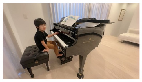 景寅くんのピアノ練習