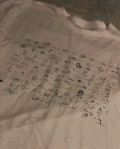 付き合いたての頃の思い出をTシャツにしてプレゼント