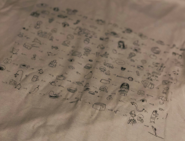 付き合いたての頃の思い出をTシャツにしてプレゼント