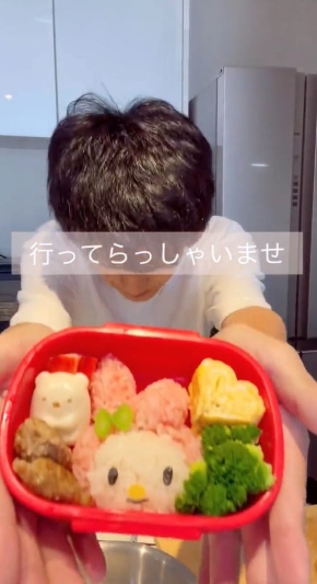 完成したキャラ弁の画像