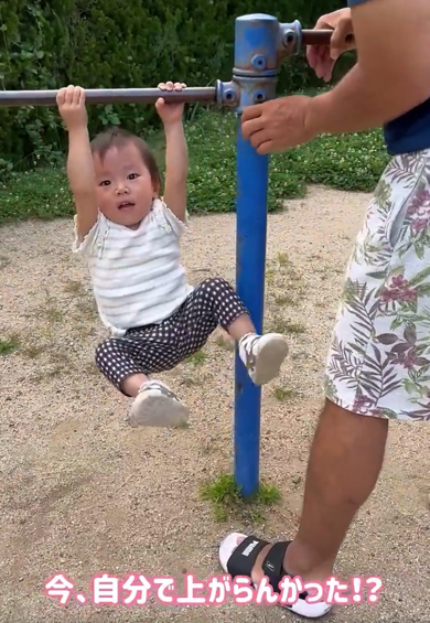 2歳の女の子が見せた身体能力がすごい