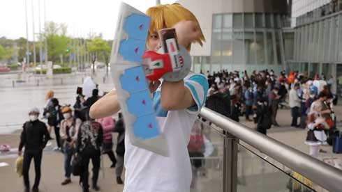 遊戯王 城之内 コスプレ アゴ 伸びた しゃくれ 再現