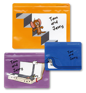 『TOM and JERRY FUNNY ART!』3・E賞・オレンジのジッパーバッグ他