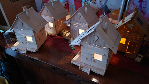 あずきバー ログハウス ミニチュア