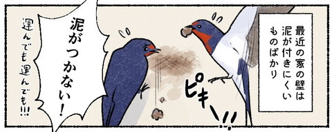 最近の家の壁は泥が付きにくいものばかり