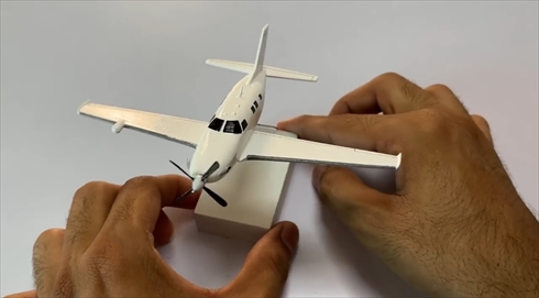 飛行機　模型　アイスの棒