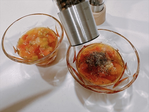 トマトつけダレ素麺