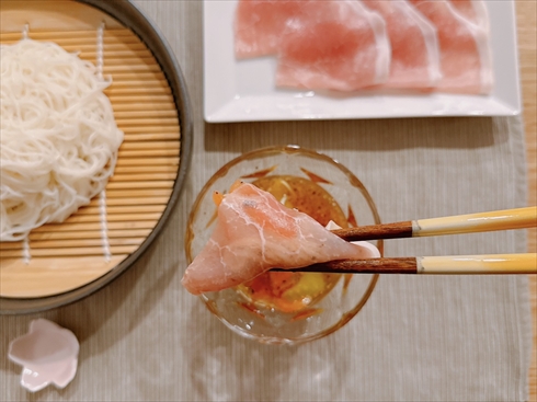 トマトつけダレ素麺