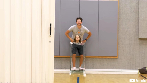 鏡を使った透明シールド