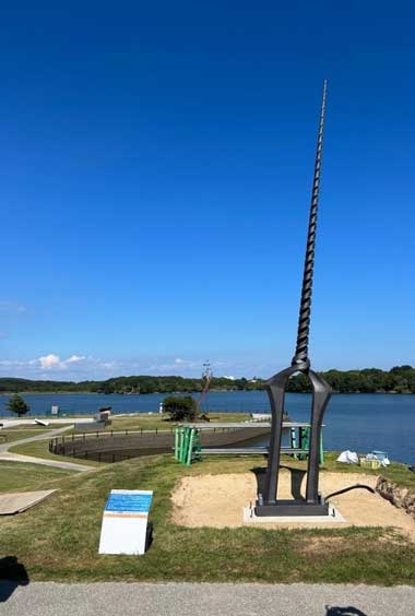 山口県宇部市 まちじゅうエヴァンゲリオン 第3弾 ロンギヌスの槍 ときわ公園