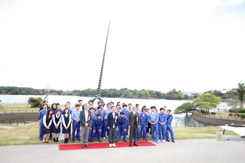 山口県宇部市 まちじゅうエヴァンゲリオン 第3弾 ロンギヌスの槍 ときわ公園