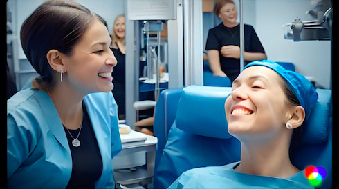 AI作の歯医者のCM