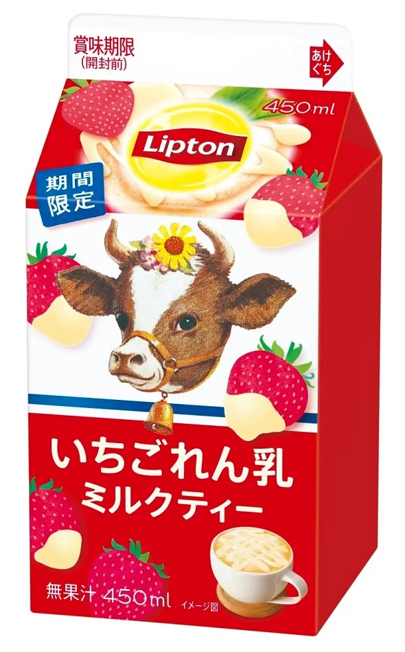 リプトン いちごれん乳ミルクティー