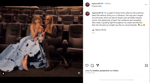 テイラー・スウィフトとビヨンセ