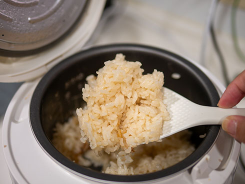 和風ツナマヨおにぎり・ご飯を炊いたところ