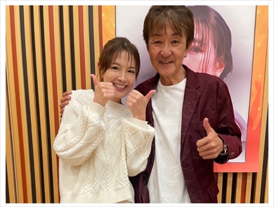 「電磁戦隊メガレンジャー」たなかえりと「太陽戦隊サンバルカン」杉欣也の2ショット