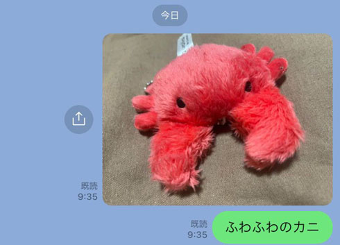 ふわふわのカニ