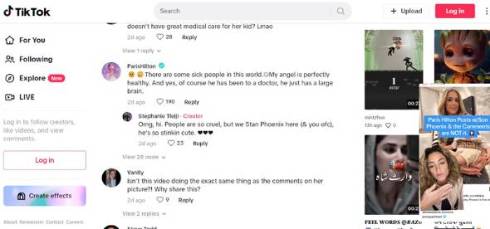 パリス・ヒルトンが公開した長男の写真に容姿批判