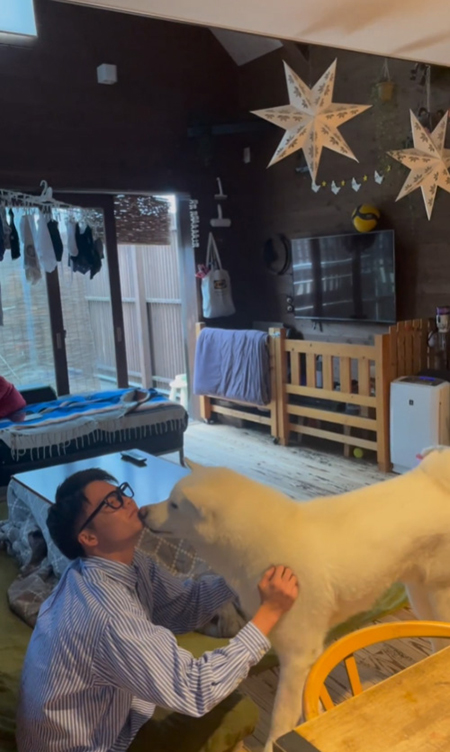 久しぶりに会ったお兄ちゃんとこちろうくん