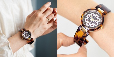 「正倉院宝物が刻んだ時を感じる　宝物イメージバングルウォッチ」使用例