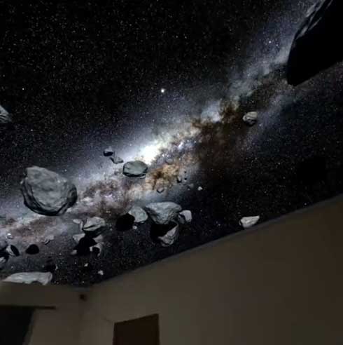 Quest3 拡張現実 部屋 天井 宇宙 夜空 Skygaze アプリ VRヘッドセット