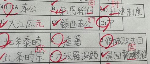 日本史B　一夜漬けあるある