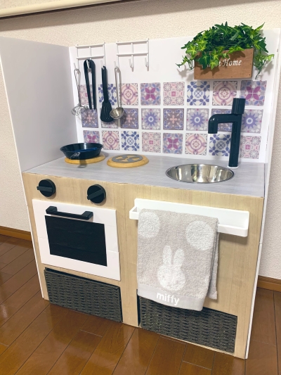 ダンボールおままごとキッチン