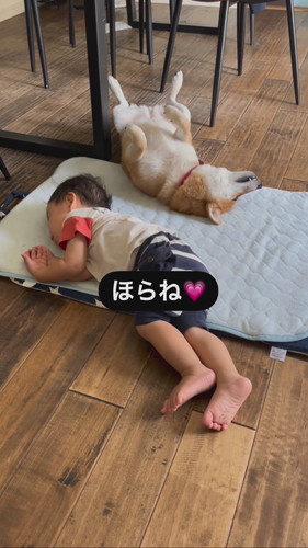 最後は同じ布団で