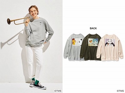 「パンちゃん＆トラちゃん　スウェットトップス」